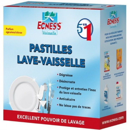 ECNESS 5-in-1-Spülmaschinentabs, 40 Stück.