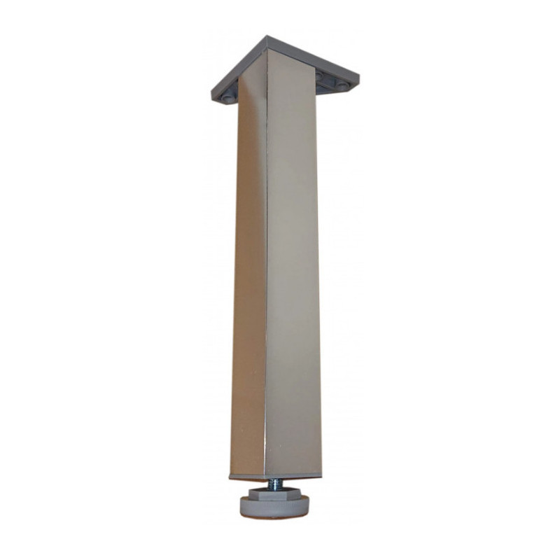 Square chrome foot, height adjustable from 270 to 290 mm