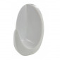 Zelfklevende valhaak H.55mm, l.34mm, wit plastic, 2 stuks