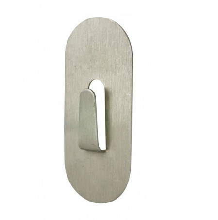 Klebehaken H.60mm, l.25mm, Edelstahl, 1 Stück.