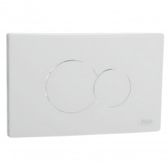 Bedieningsplaat hangtoilet SELLES "Combo", dubbele witte toets 16294700000 - Afbeelding 1/5