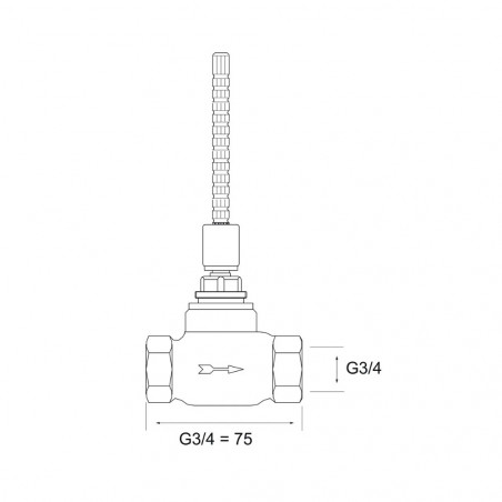 copy of 3-way diverter for concealed wall-mounted shower mixer, G 3/4", DN20