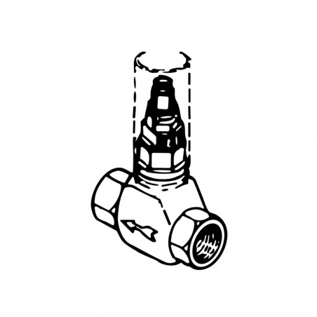 Einbaukörper Absperrventil Brausebatterie 1/2 Drehung, 3/4"