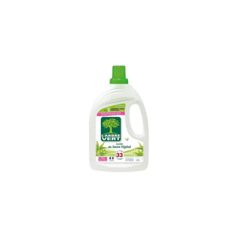 Kopie van Arbre vert lessive savon vegetal 1.5l 33 lavages