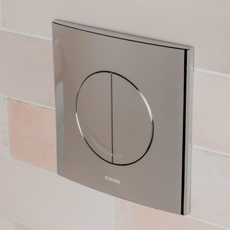 Kopie van Plaque de commande ARGOS 2 touches en ABS blanc pour bati support WISA