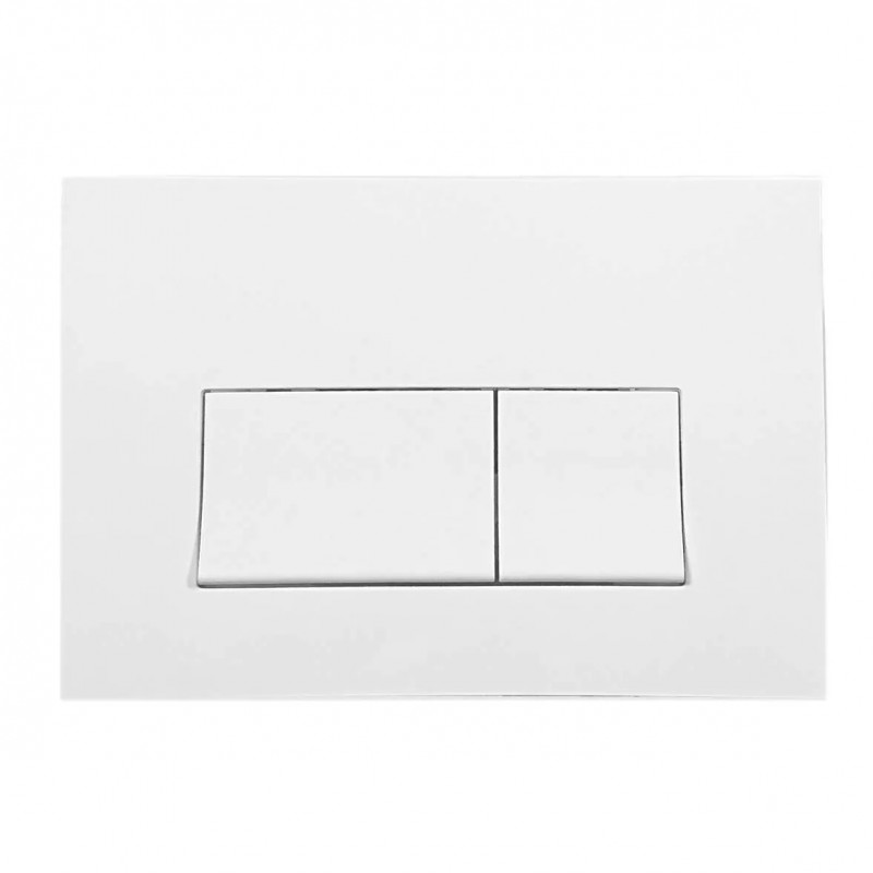 Kopie van Plaque de commande à câble 2 touches réservoir WC encastré EVO et ALLIA, blanche