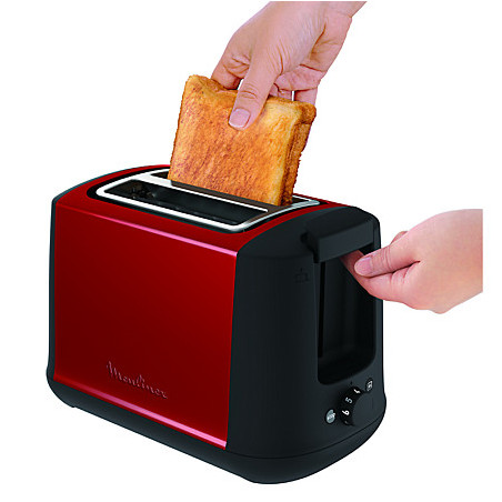Tostapane MOULINEX Subito Select in rosso e nero.
