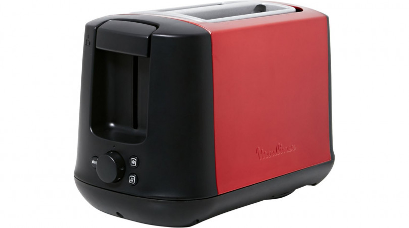 Tostapane MOULINEX Subito Select in rosso e nero.