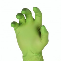copy of Box of 100 Green Mamba thick biodegradable nitrile gloves, size L, high resistance