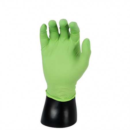 copy of Box of 100 Green Mamba thick biodegradable nitrile gloves, size L, high resistance