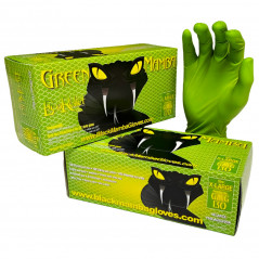 copy of Box of 100 Green Mamba thick biodegradable nitrile gloves, size L, high resistance