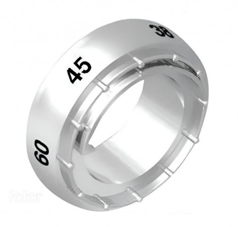 Bague de régalage de température 38° version 03 pour mitigeur de douche Novellini