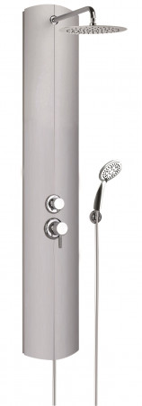 TOTMY TOO shower column with mechanical mixer, aluminum.