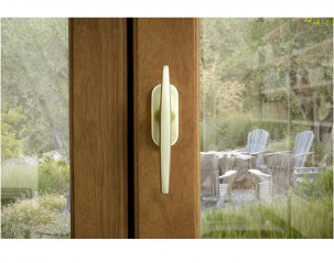 Window handle, T-bar knob with screw, color F2
