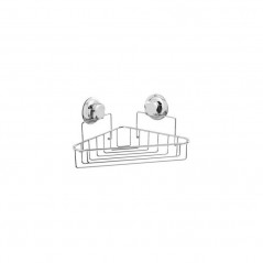 Tablette d'angle métal double ventouses.