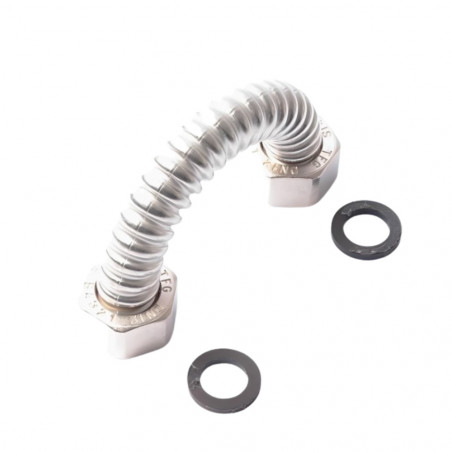 Grooved connecting tube for electric water heater