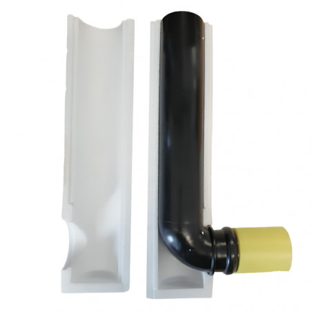 Kit coude d'alimentation 90°, tuyau de chasse Geberit avec isolation diamètre 56 mm