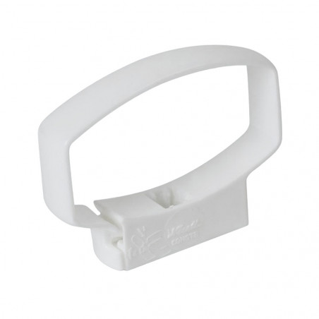 Fascetta per pluviale ovation 28 "TD95" 90x56 mm, bianca