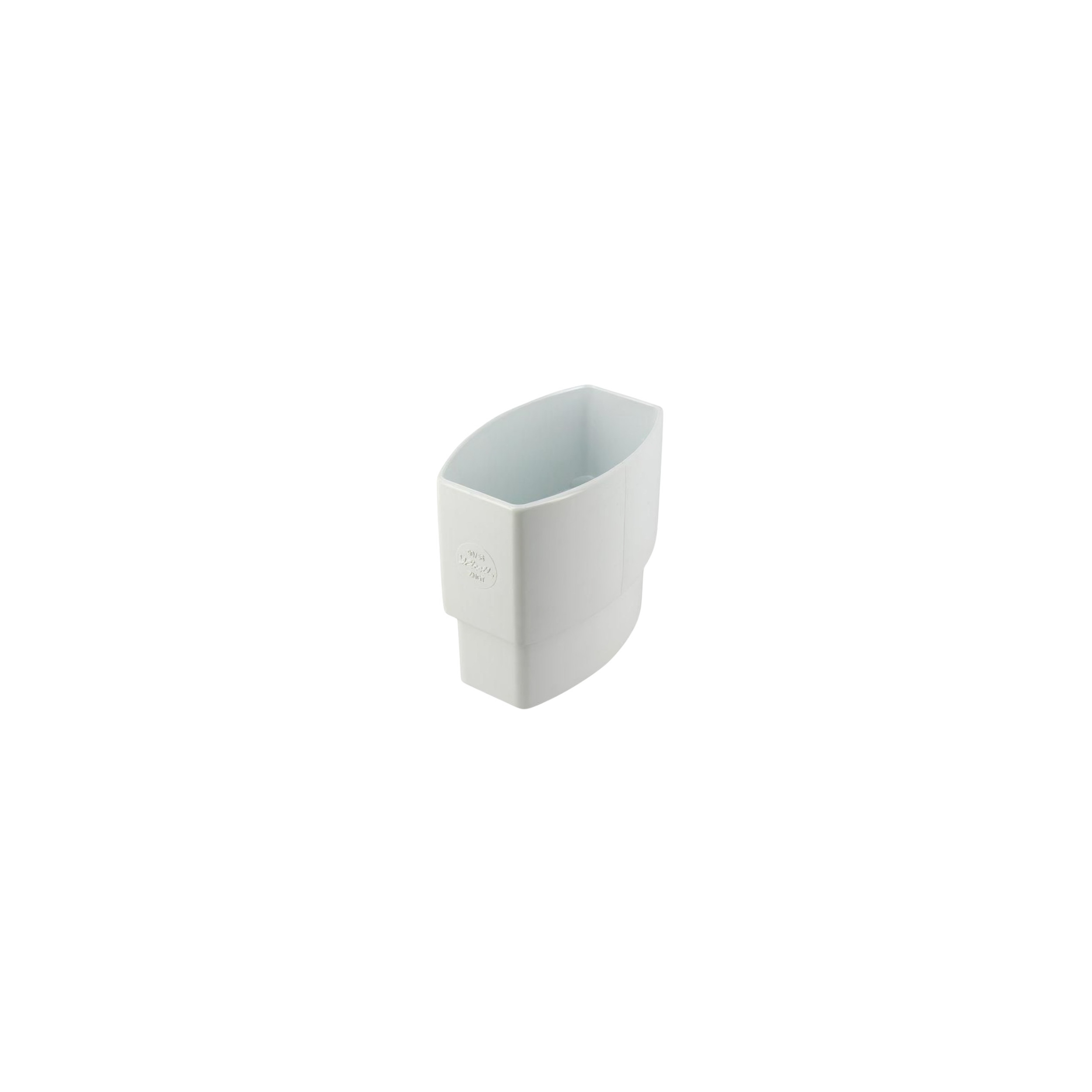 Manchette mâle-femelle tube ovation TD95 90x56 mm, PVC Blanc