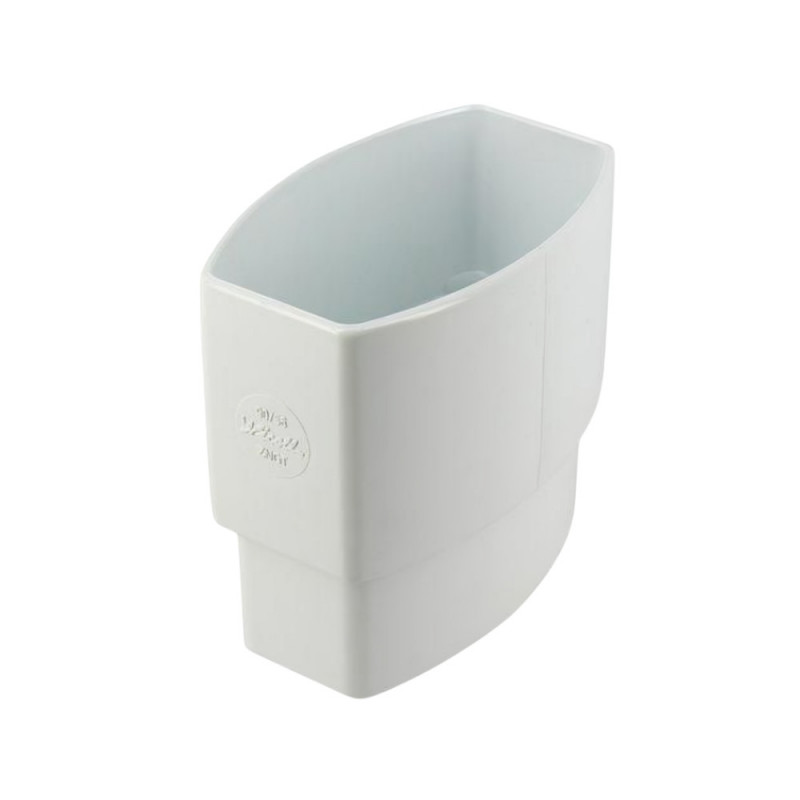 Manchette mâle-femelle tube ovation TD95 90x56 mm, PVC Blanc