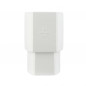 Manchette mâle-femelle tube ovation TD95 90x56 mm, PVC Blanc