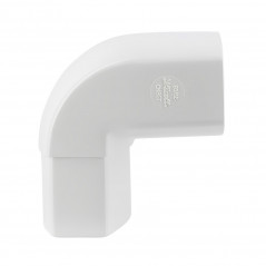 Codo 90° macho-hembra "TD95" bajante 90x56, Blanco