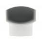 Coude mâle-femelle 90° tube descente ovation "TD95" 90x56, Blanc