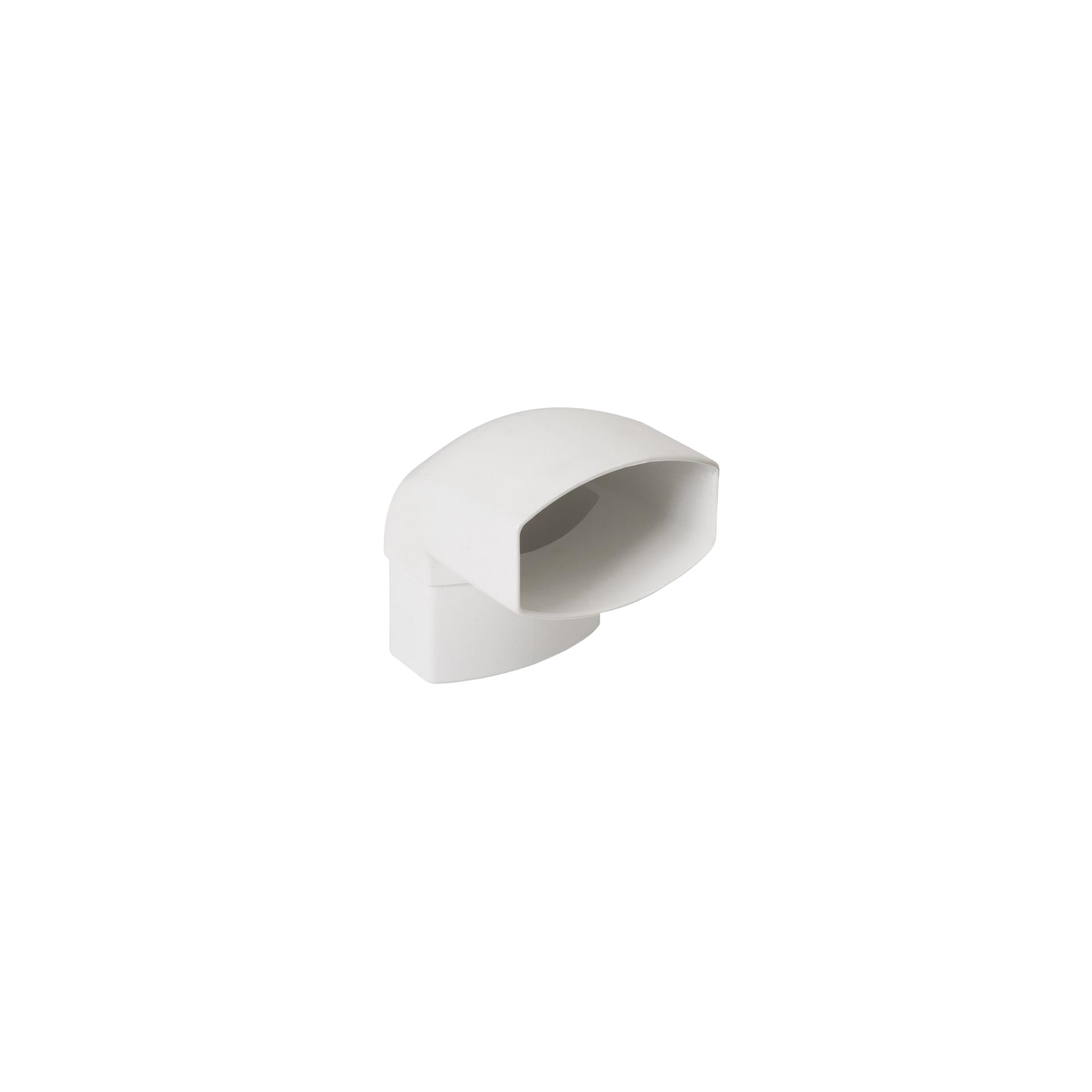 90° male-female elbow "TD95" downspout 90x56, White