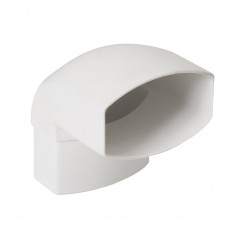 Codo 90° macho-hembra "TD95" bajante 90x56, Blanco