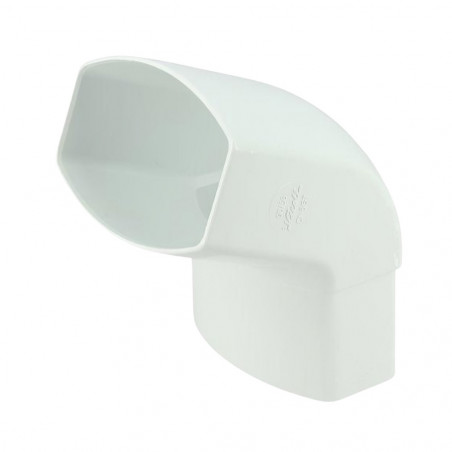 Codo macho-hembra 67° tubo de bajada ovation "TD95" 90x56, Blanco