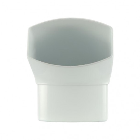 Codo macho-hembra 67° tubo de bajada ovation "TD95" 90x56, Blanco
