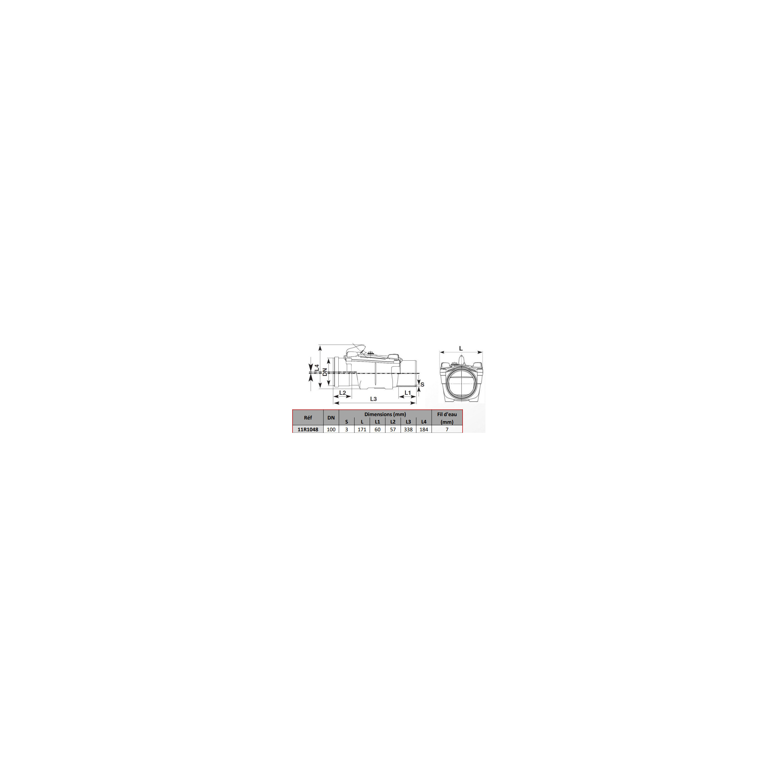 Clapet Anti-retour Plastique 28 Mm - Pour Eau - Diamètre Intérieur 25 Mm - Raccordement Tuyau