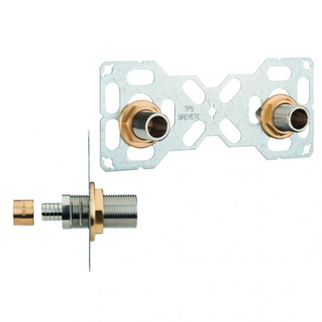 Shower plate with straight PER Ø 12 sliding connection, 150 mm