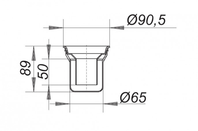 Siphon anti-odeur pour avaloir de sol PRONTO