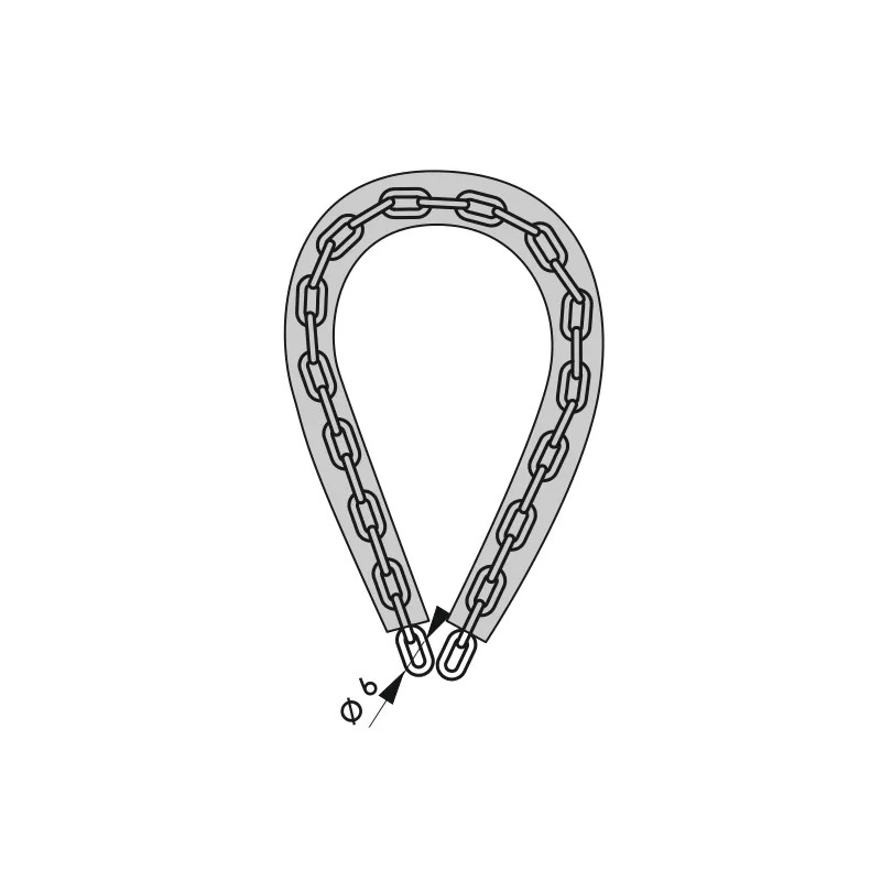 Kopie van Chaine antivol LOOPS, longueur 0.60m, diamètre 6 mm