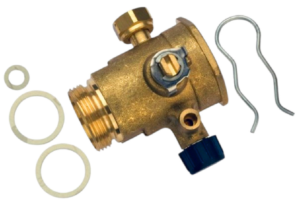 Vanne KFE 1/2″ En Laiton – Pour Remplissage De Chaudière Ou Purge D’air