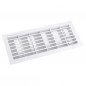 Internal ventilation grille, rectangular closure 254x108 mm with insect screen, white