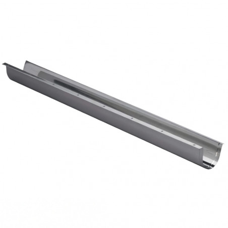 Stainless steel protective conduit, diameter 60 mm for 22 mm pipe max, 1 m