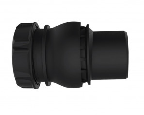 Drehbarer Anschluss (10°) M/F für Ablaufgarnitur, Durchmesser 40 mm, schwarz