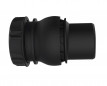 Drehbarer Anschluss (10°) M/F für Ablaufgarnitur, Durchmesser 40 mm, schwarz