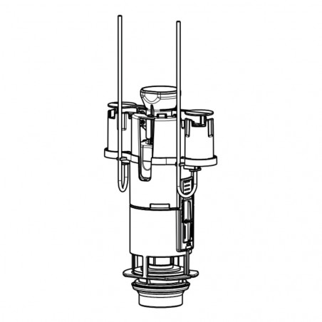 RONDO H surface-mounted pneumatic WC mechanism, PN