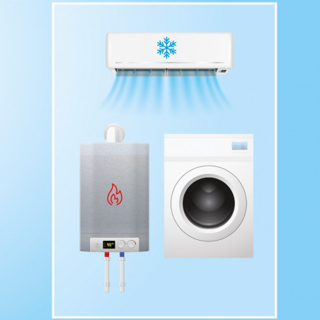 Enchufe doble para vaciar los desagües del lavabo y la cocina