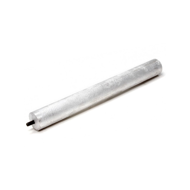 Ánodo de magnesio con rosca M5, longitud 155 mm, diámetro 14 mm.