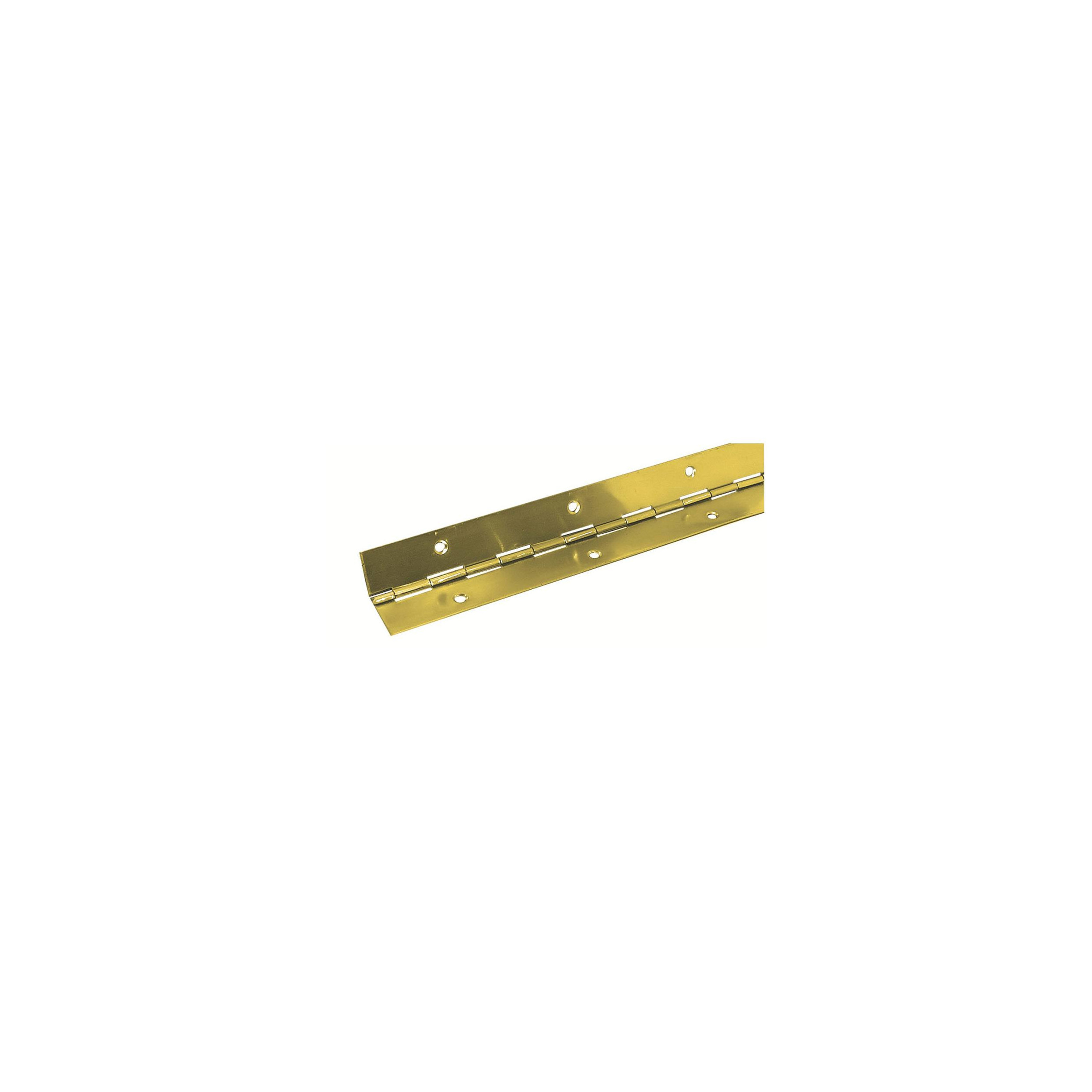 Cerniera in ottone per pianoforte, lunghezza 480 mm, larghezza 25 mm.