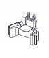 Clips for REGIPLAST ALLIA EVO 670/750 concealed WC cistern float valve.