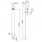 Presto DL400SE satin grey shower set Presto DL400SE satin grey shower set