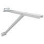 Soporte mural inclinado 390x315 mm, soporte de balda abatible, 100 kg, acero blanco Soporte mural inclinado 390x315 mm, soporte de balda abatible, 100 kg, acero blanco