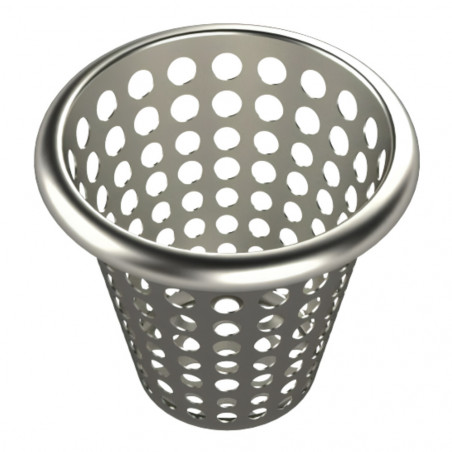 Cesta de acero inoxidable filtración residuos desagüe suelo salida 100 mm