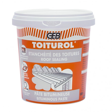 Toiturol mastic litumlux pour réparations, boîte 900 ml
