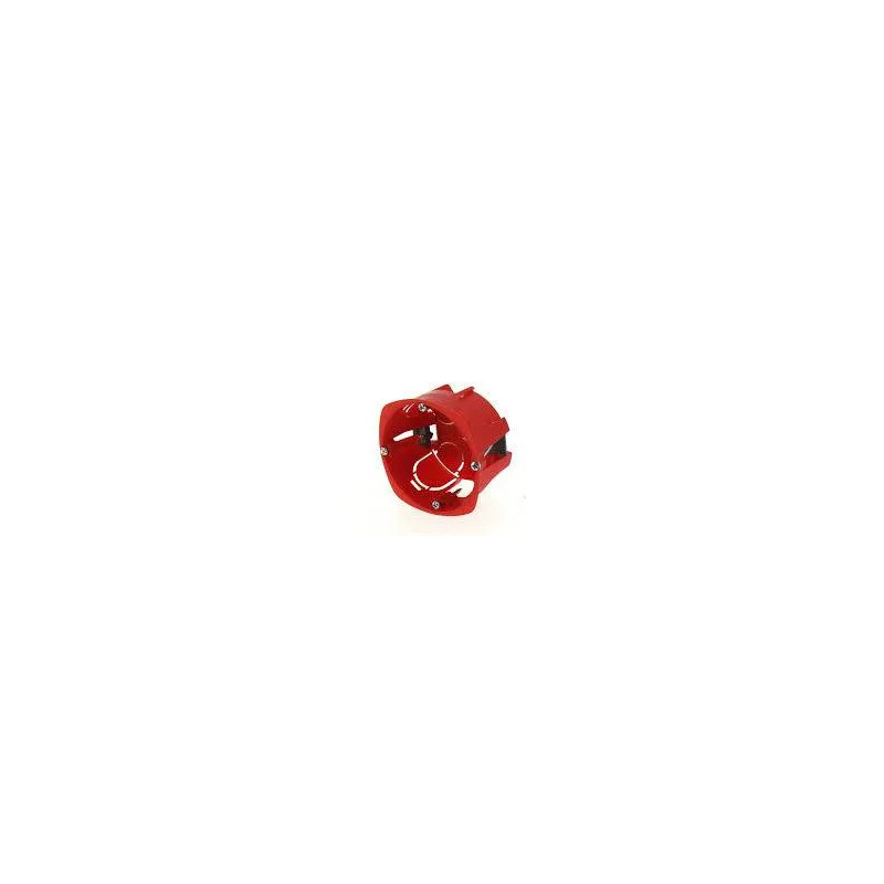 Drywall back box for sockets and switches diameter 67, depth 40, Red Drywall back box for sockets and switches diameter 67, depth 40, Red